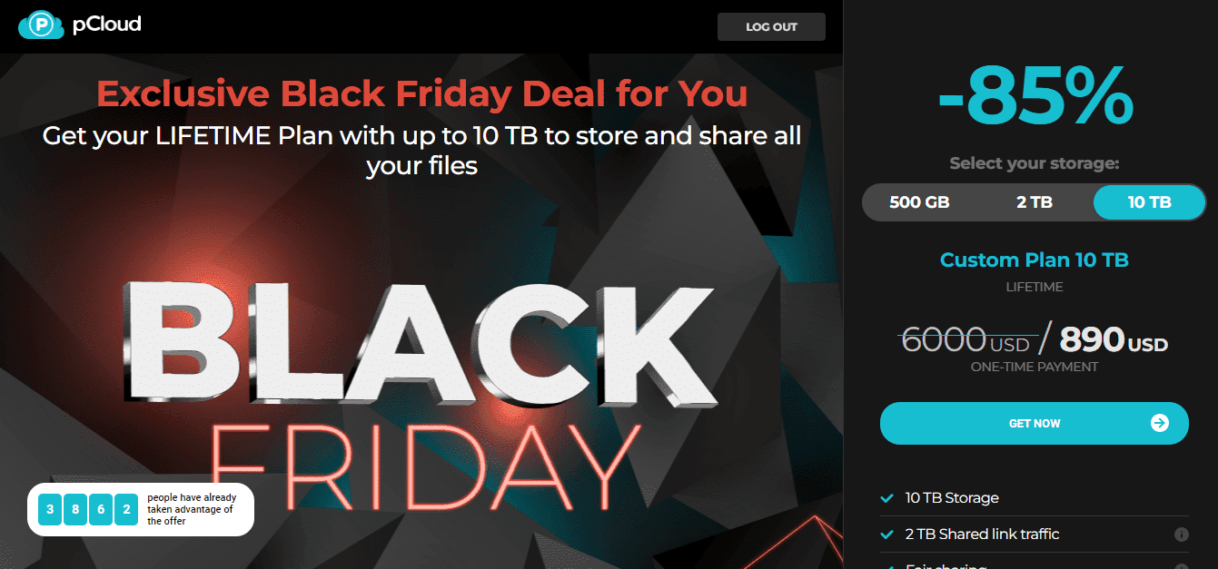 pCloud Black Friday & Cyber Monday Deal: 85% Discount Across Plans!