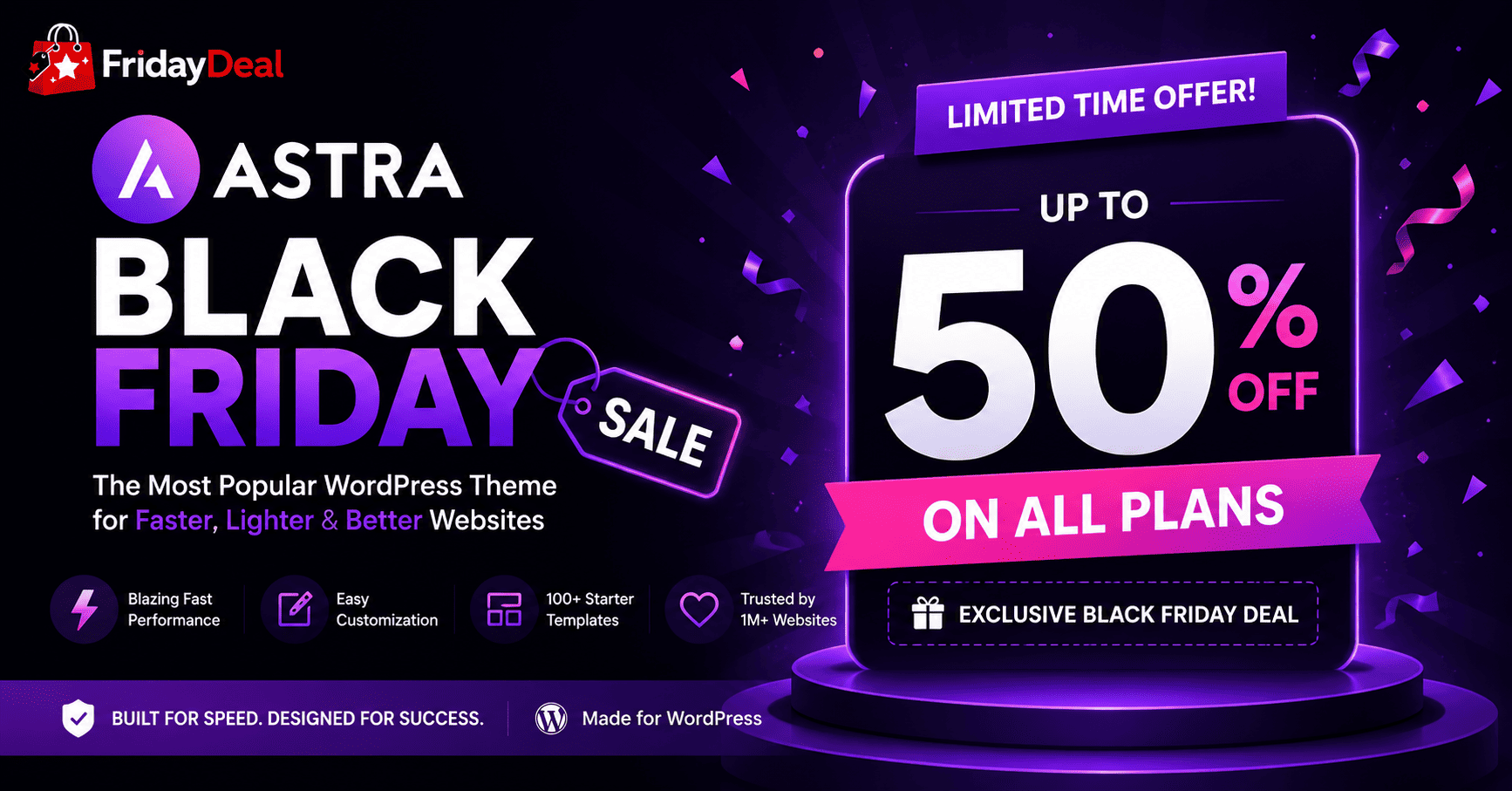 Astra Theme Black Friday 2026 – Upto 50% Discount, Biggest Ever Deal!