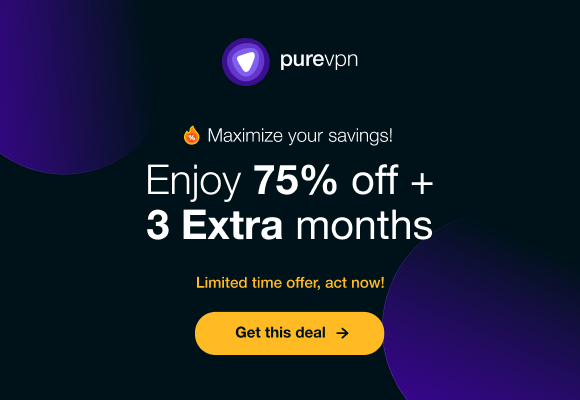 PureVPN Black Friday Sale 2026 – 88% Discount, $1.99 Per Month!